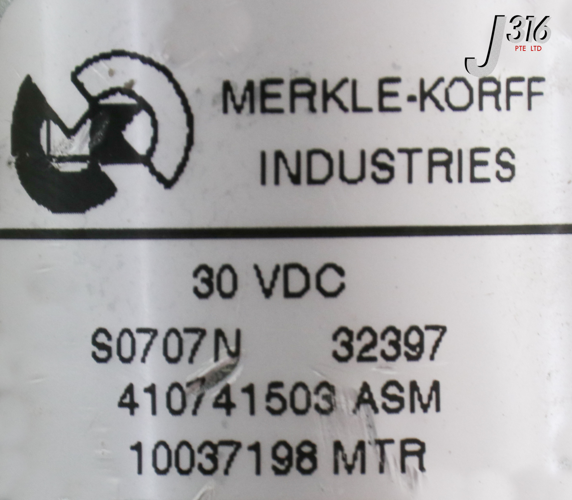 21846 MERKLE-KORFF MOTOR, 30VDC, 10037198MTR 410741503 ASM | eBay